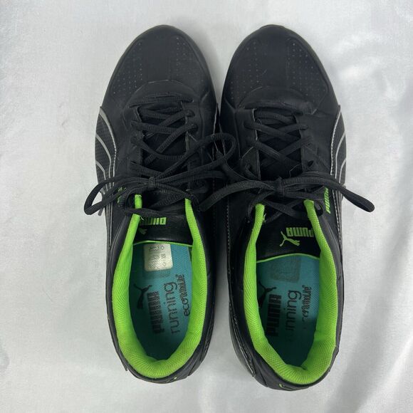Mens Puma~Black/Green Sneakers~Size 11~Pre-owned - Picture 8 of 10